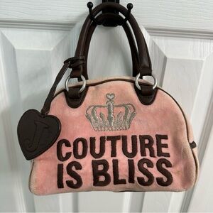 y2k RARE juicy couture “couture is bliss” small handbag